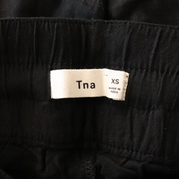 TNA Women's Sz XS Black Straight Leg Pull On Stretch Pocket Casual Lounge Pants - Picture 9 of 11